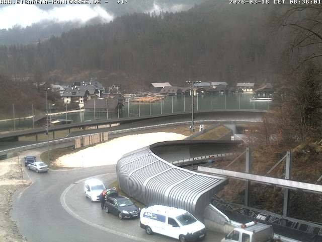 Archived image Webcam Bobsled run Koenigssee