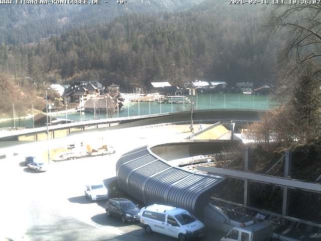 Archived image Webcam Bobsled run Koenigssee