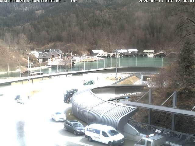 Archived image Webcam Bobsled run Koenigssee