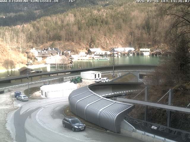 Archived image Webcam Bobsled run Koenigssee