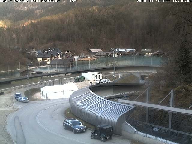 Archived image Webcam Bobsled run Koenigssee