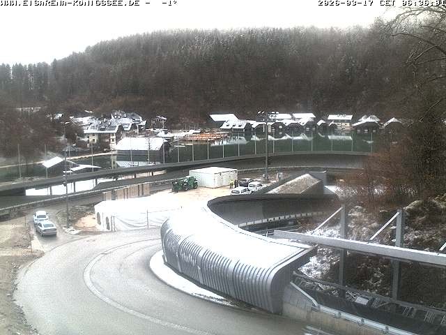 Archiv Foto Webcam Bobbahn mit Blickrichtung Königssee