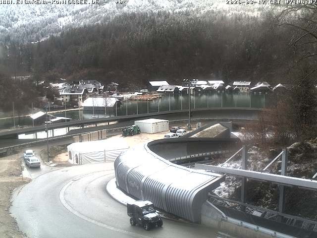 Archiv Foto Webcam Bobbahn mit Blickrichtung Königssee