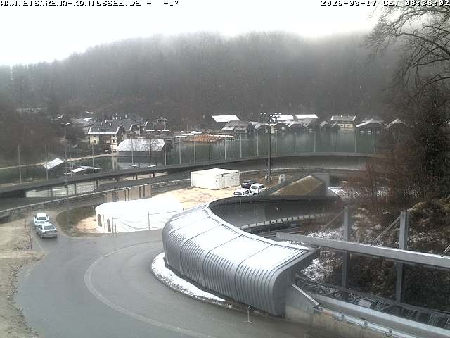 Archiv Foto Webcam Bobbahn mit Blickrichtung Königssee
