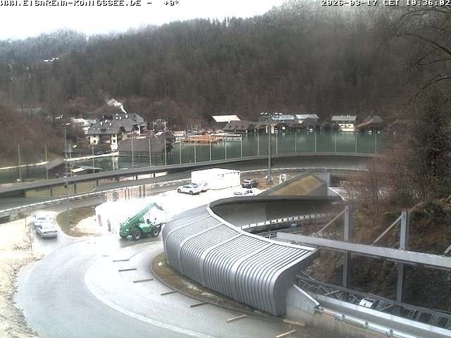 Archiv Foto Webcam Bobbahn mit Blickrichtung Königssee