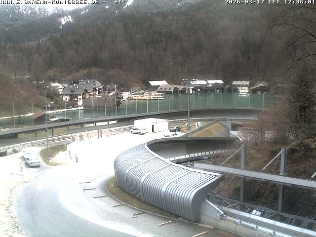 Archiv Foto Webcam Bobbahn mit Blickrichtung Königssee