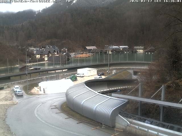 Archiv Foto Webcam Bobbahn mit Blickrichtung Königssee