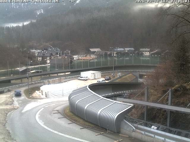 Archiv Foto Webcam Bobbahn mit Blickrichtung Königssee