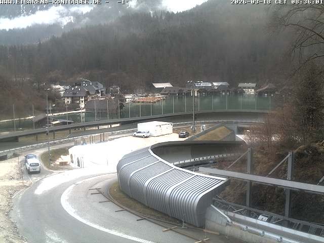 Archiv Foto Webcam Bobbahn mit Blickrichtung Königssee