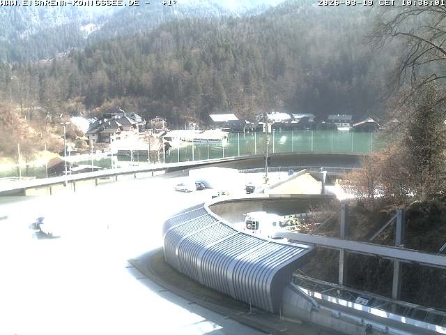 Archiv Foto Webcam Bobbahn mit Blickrichtung Königssee