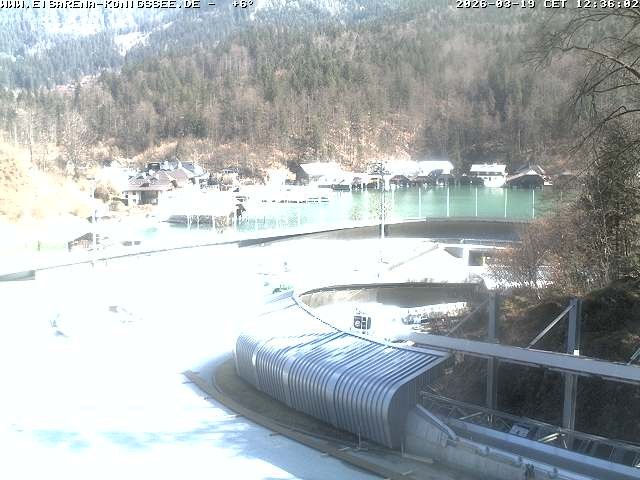 Archiv Foto Webcam Bobbahn mit Blickrichtung Königssee