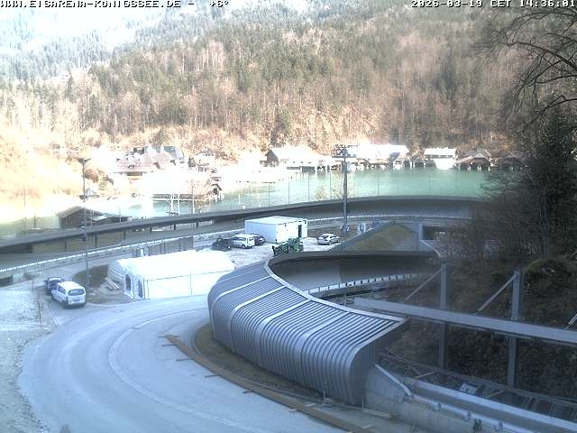 Archiv Foto Webcam Bobbahn mit Blickrichtung Königssee