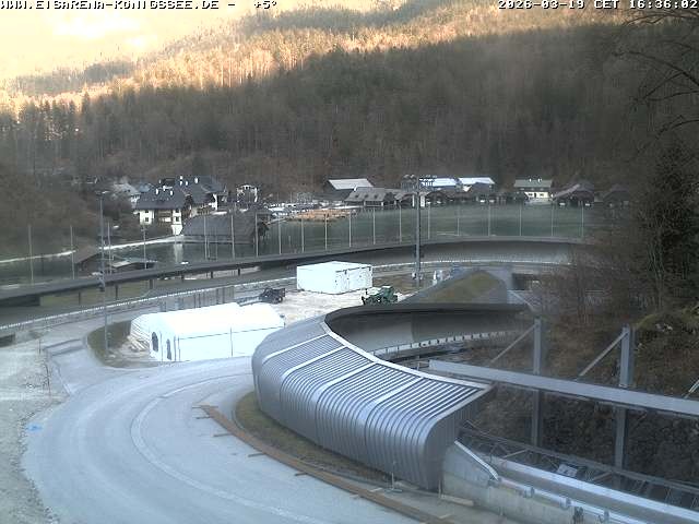 Archiv Foto Webcam Bobbahn mit Blickrichtung Königssee
