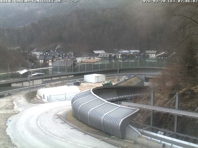 Archiv Foto Webcam Bobbahn mit Blickrichtung Königssee