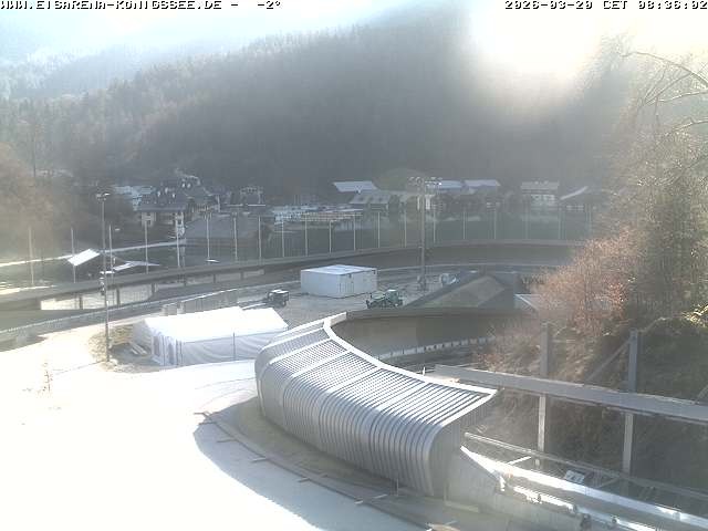 Archiv Foto Webcam Bobbahn mit Blickrichtung Königssee