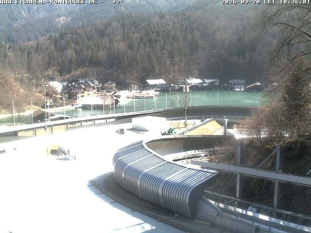 Archiv Foto Webcam Bobbahn mit Blickrichtung Königssee