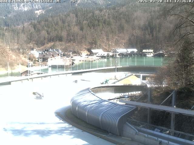 Archiv Foto Webcam Bobbahn mit Blickrichtung Königssee