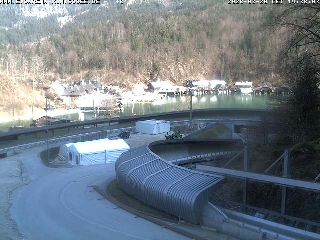 Archiv Foto Webcam Bobbahn mit Blickrichtung Königssee