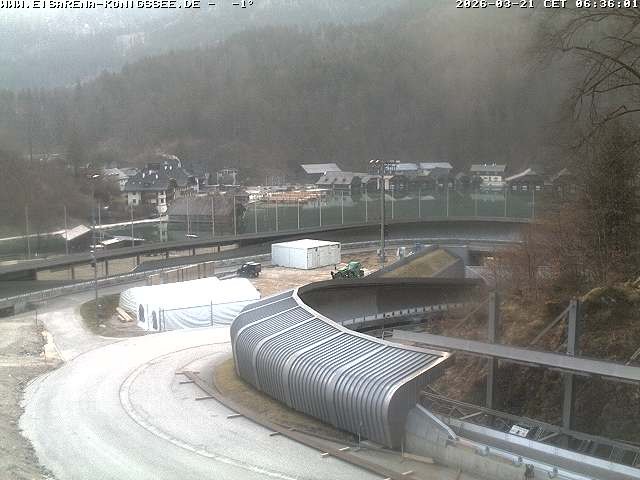 Archiv Foto Webcam Bobbahn mit Blickrichtung Königssee