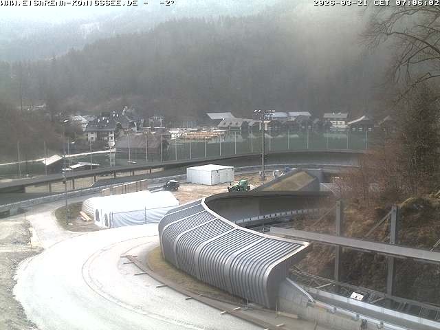 Archiv Foto Webcam Bobbahn mit Blickrichtung Königssee