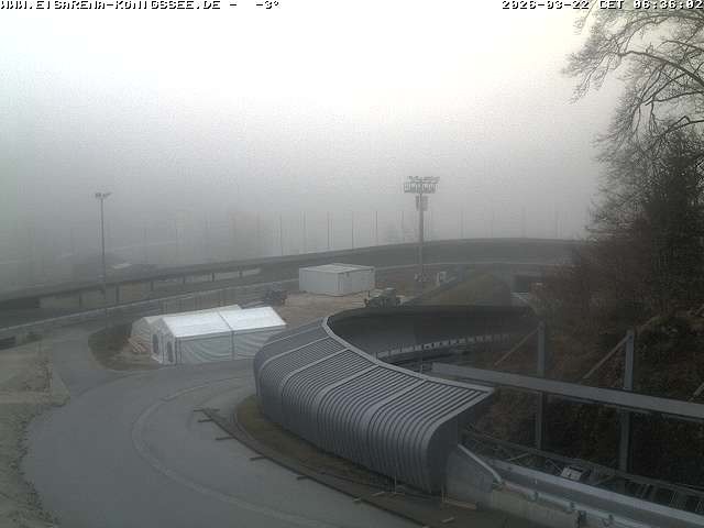 Archived image Webcam Bobsled run Koenigssee