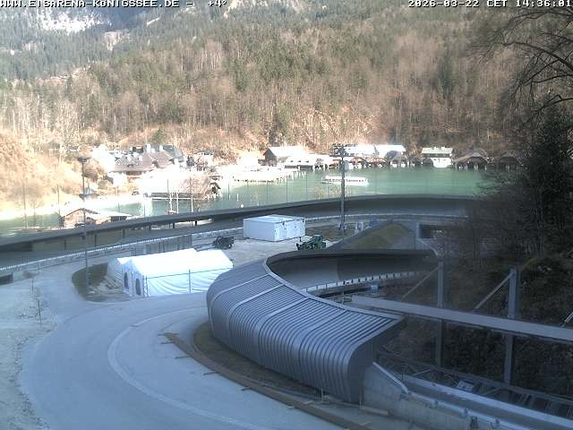 Archived image Webcam Bobsled run Koenigssee