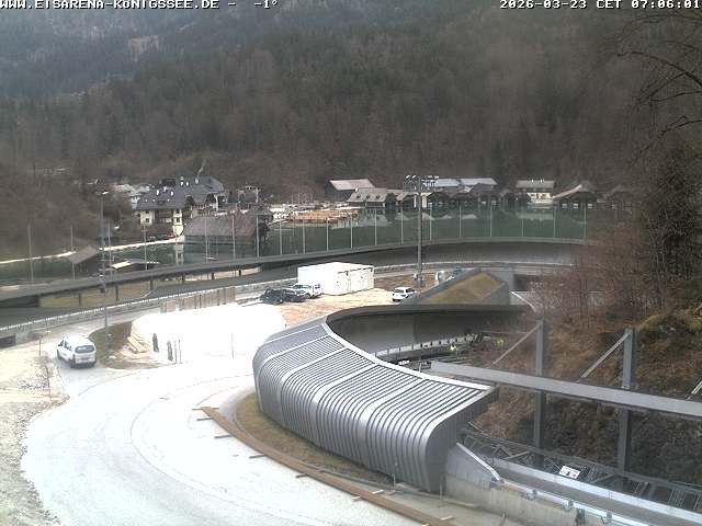 Archiv Foto Webcam Bobbahn mit Blickrichtung Königssee