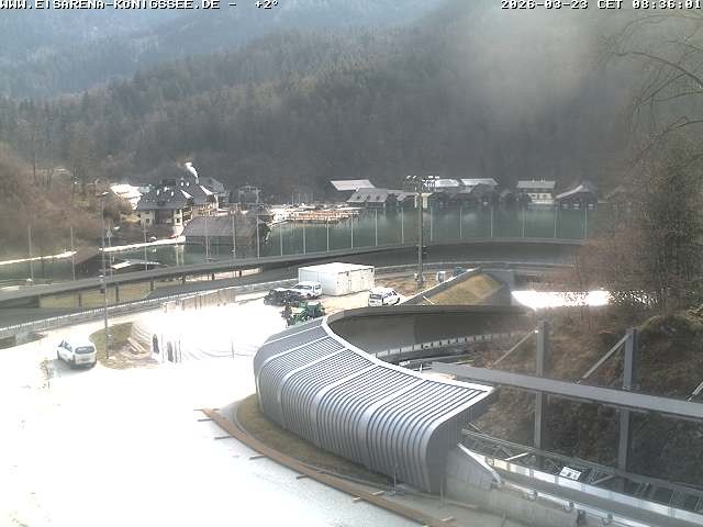 Archiv Foto Webcam Bobbahn mit Blickrichtung Königssee