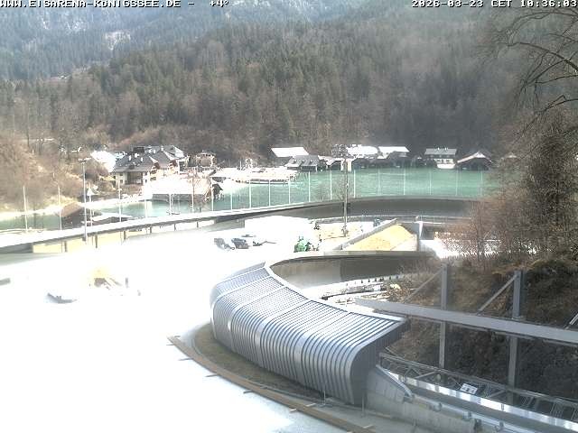 Archiv Foto Webcam Bobbahn mit Blickrichtung Königssee