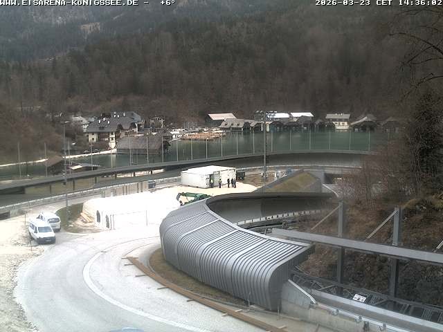 Archiv Foto Webcam Bobbahn mit Blickrichtung Königssee