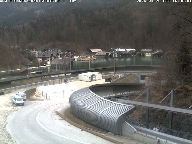 Archiv Foto Webcam Bobbahn mit Blickrichtung Königssee