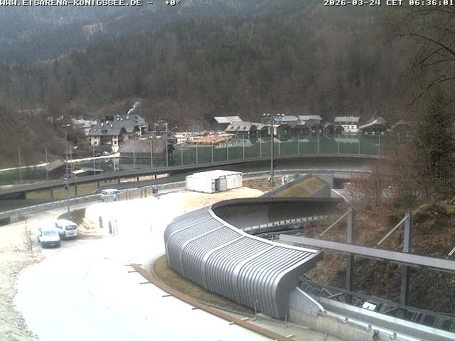 Archiv Foto Webcam Bobbahn mit Blickrichtung Königssee