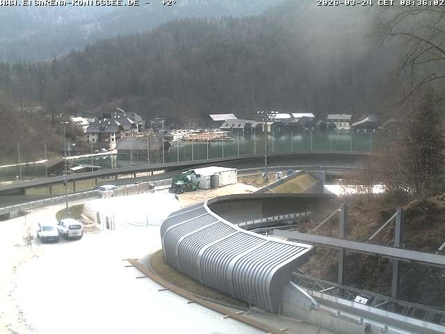 Archiv Foto Webcam Bobbahn mit Blickrichtung Königssee