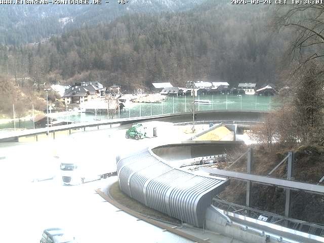 Archiv Foto Webcam Bobbahn mit Blickrichtung Königssee