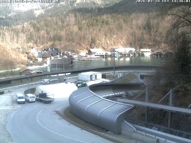 Archiv Foto Webcam Bobbahn mit Blickrichtung Königssee