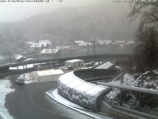 Archiv Foto Webcam Bobbahn mit Blickrichtung Königssee