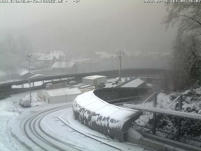 Archiv Foto Webcam Bobbahn mit Blickrichtung Königssee