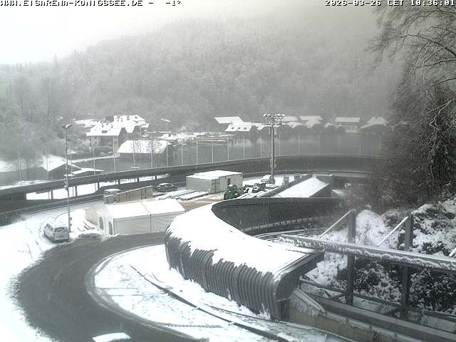 Archiv Foto Webcam Bobbahn mit Blickrichtung Königssee
