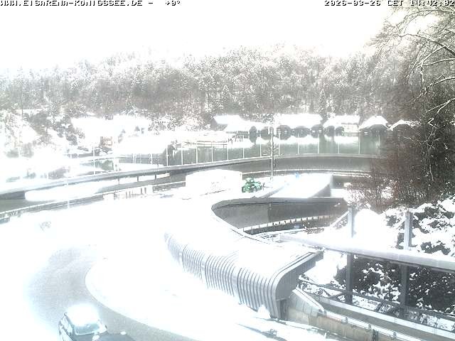 Archiv Foto Webcam Bobbahn mit Blickrichtung Königssee