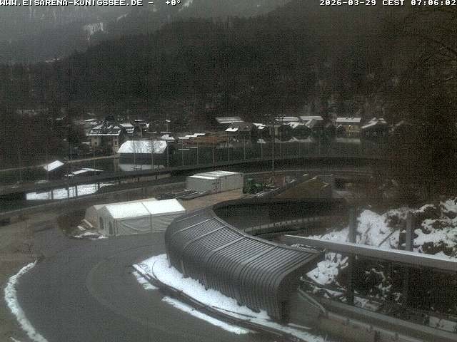 Archiv Foto Webcam Bobbahn mit Blickrichtung Königssee