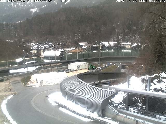 Archiv Foto Webcam Bobbahn mit Blickrichtung Königssee