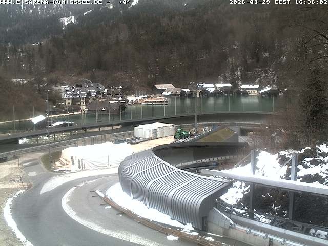 Archived image Webcam Bobsled run Koenigssee