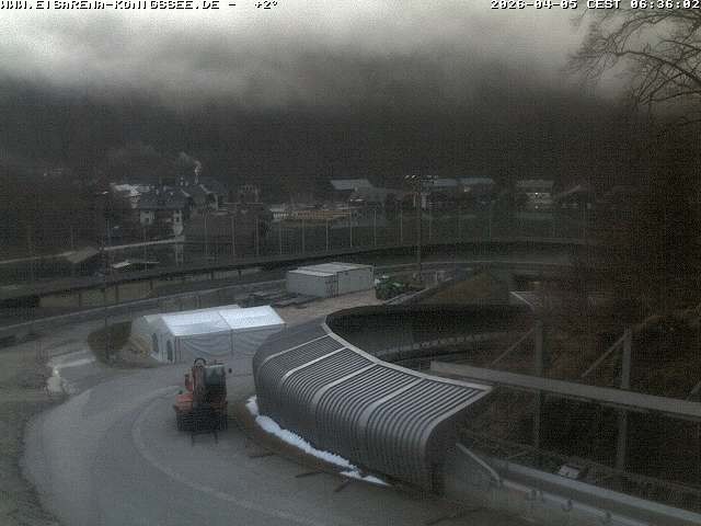 Archiv Foto Webcam Bobbahn mit Blickrichtung Königssee