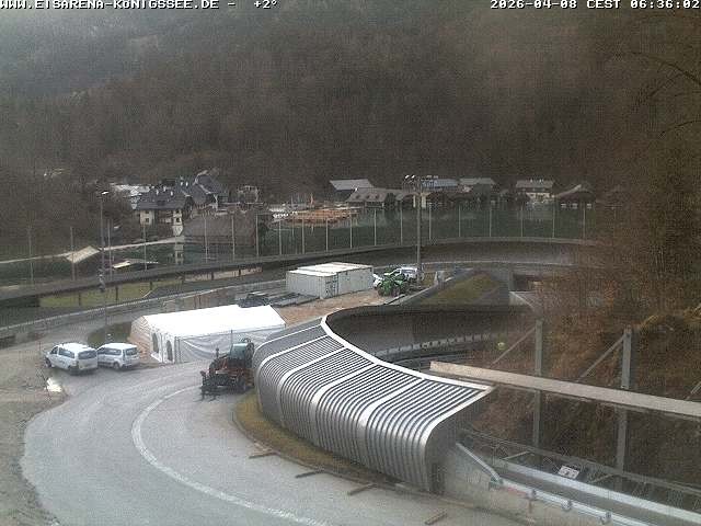 Archiv Foto Webcam Bobbahn mit Blickrichtung Königssee