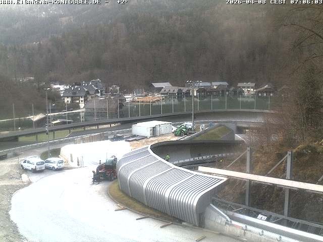 Archiv Foto Webcam Bobbahn mit Blickrichtung Königssee