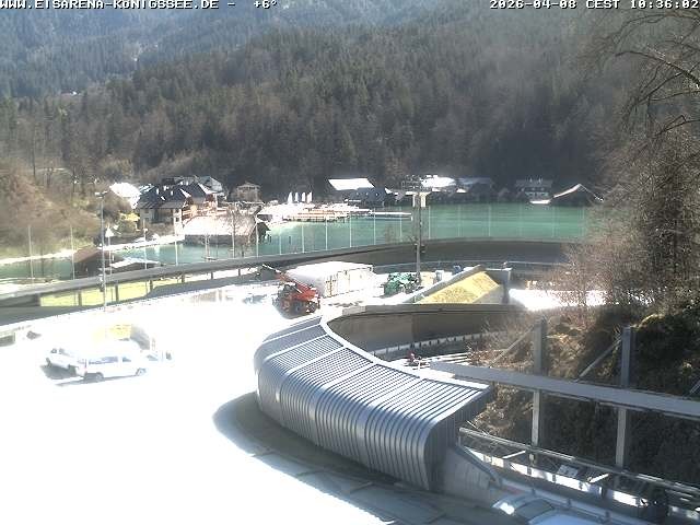 Archiv Foto Webcam Bobbahn mit Blickrichtung Königssee