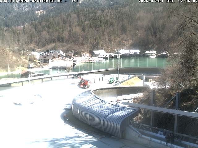 Archiv Foto Webcam Bobbahn mit Blickrichtung Königssee