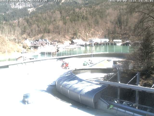 Archiv Foto Webcam Bobbahn mit Blickrichtung Königssee
