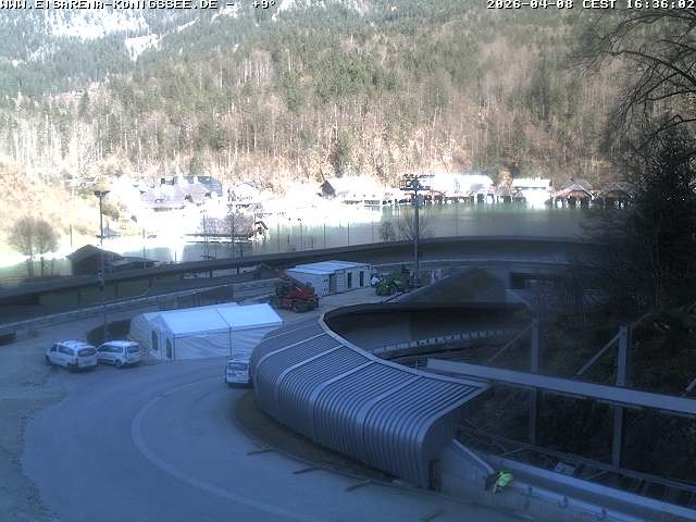 Archiv Foto Webcam Bobbahn mit Blickrichtung Königssee