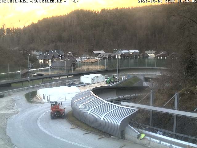Archiv Foto Webcam Bobbahn mit Blickrichtung Königssee
